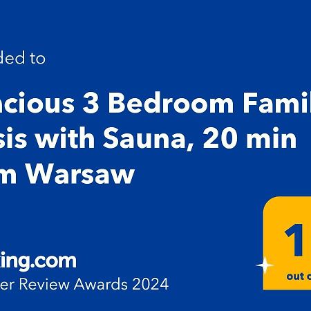 Spacious 3 Bedroom Family Oasis With Sauna, 20 Min From Warsaw Piaseczno  Bagian luar foto